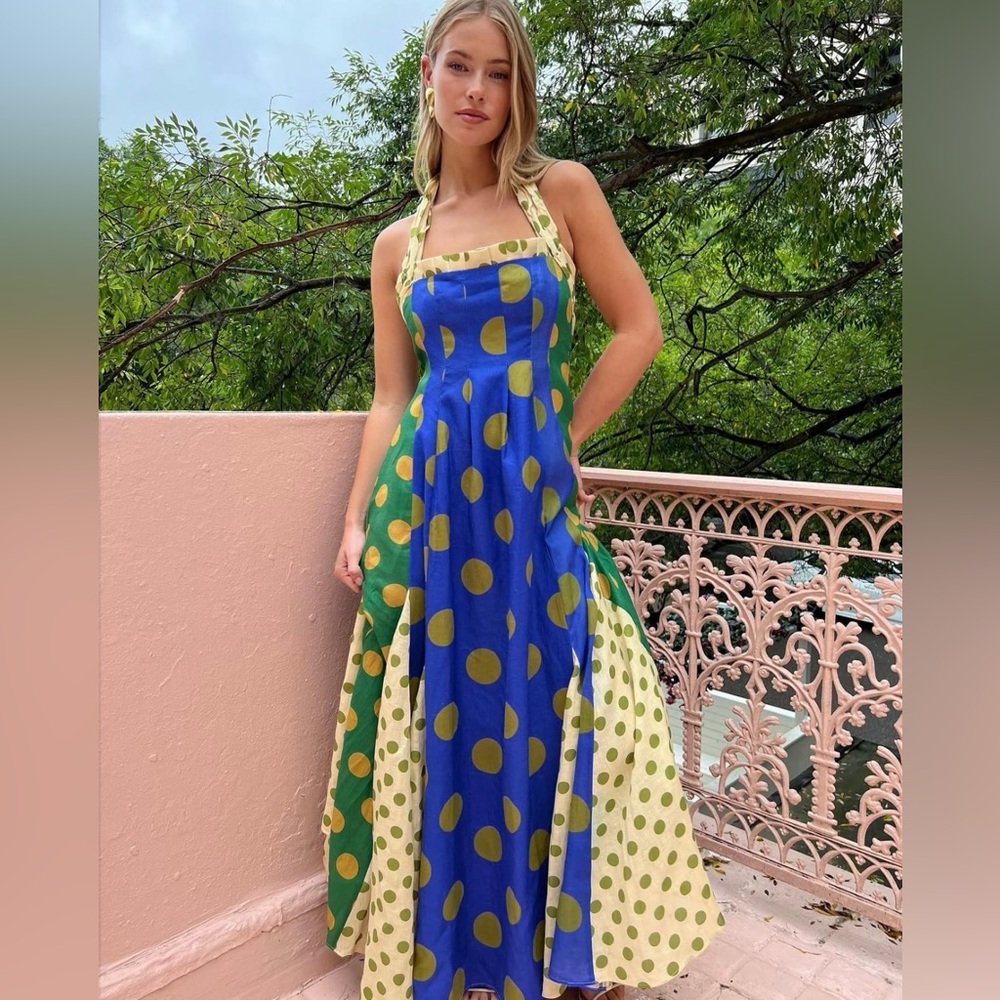 ALEMAIS DIONE HALTER DRESS